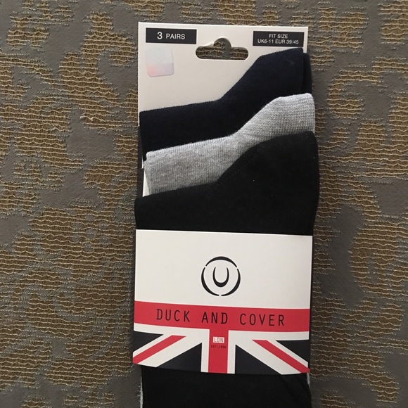 Duck and Cover 3 Pack Dress Socks Sz 6.5-11.5 - Picture 3 of 8
